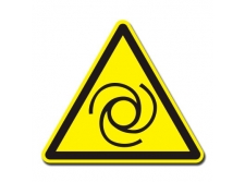 pole elektromagnetyczne - znak ostrzegawczy naklejka - sklep bhp elmetal tablice i naklejki bhp 73