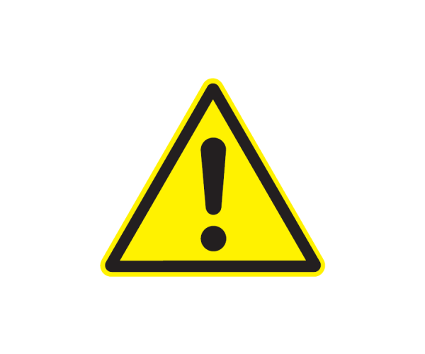 ogólny znak ostrzegawczy naklejka podłogowa bhp - sklep bhp elmetal oznakowanie podłóg 4