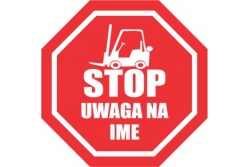 DuraStripe - znak stop - uwaga na IME