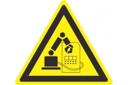 DuraStripe - znak ostrzegawczy - UWAGA miejsce pracy robota