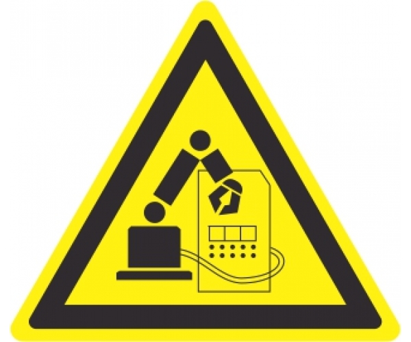 durastripe - znak ostrzegawczy - uwaga miejsce pracy robota - sklep bhp elmetal oznakowanie podłóg 4