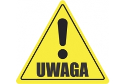 DuraStripe - znak ostrzegawczy - UWAGA wykrzyknik