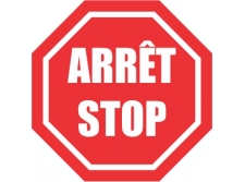 durastripe - znak stop - stop patrz w obie strony obszar o natężonym ruchu - sklep bhp elmetal oznakowanie podłóg 50