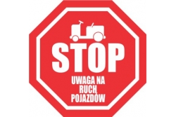 DuraStripe - znak stop - STOP uwaga na ruch pojazdów