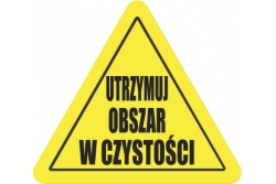 DuraStripe - znak ostrzegawczy - utrzymuj obszar w czystości