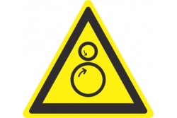 DuraStripe - znak ostrzegawczy - UWAGA elementy wirujące