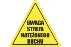 DuraStripe - znak ostrzegawczy - UWAGA strefa natężonego ruchu
