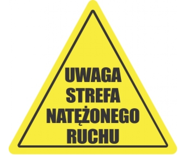 durastripe - znak ostrzegawczy - uwaga strefa natężonego ruchu - sklep bhp elmetal oznakowanie podłóg 4