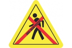 DuraStripe - znak ostrzegawczy - zakaz ruchu pieszych