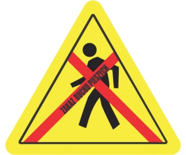 durastripe - znak ostrzegawczy - zakaz ruchu pieszych - sklep bhp elmetal oznakowanie podłóg 4
