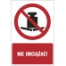 nie obciążać - znak zakazu - naklejka napis - sklep bhp elmetal tablice i naklejki bhp 5