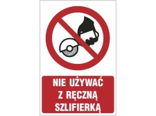 zakaz używania niekompletnego rusztowania - znak zakazu tablica bhp - sklep bhp elmetal tablice i naklejki bhp 12