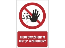 nie przełączać! - znak zakazu tablica bhp - sklep bhp elmetal tablice i naklejki bhp 6