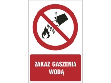 zakaz używania otwartego ognia - znak zakazu tablica bhp - sklep bhp elmetal tablice i naklejki bhp 7