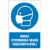 nakaz stosowania maski przeciwpyłowej - znak nakazu - naklejka napis - sklep bhp elmetal tablice i naklejki bhp 5