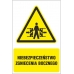niebezpieczeństwo zgniecenia bocznego - znak ostrzegawczy - naklejka napis - sklep bhp elmetal tablice i naklejki bhp 5