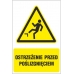 ostrzeżenie przed poślizgnięciem - znak ostrzegawczy - naklejka napis - sklep bhp elmetal tablice i naklejki bhp 5