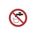 zakaz picia wody - znak zakazu naklejka - sklep bhp elmetal tablice i naklejki bhp 5