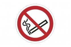 Znak zakazu naklejka - zakaz palenia