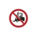 zakaz ruchu urządzeń do transportu poziomego - znak zakazu naklejka - sklep bhp elmetal tablice i naklejki bhp 5