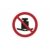 znak zakazu naklejka - nie obciążać - sklep bhp elmetal tablice i naklejki bhp 5