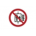znak zakazu naklejka - zakaz używania windy podczas pożaru - sklep bhp elmetal tablice i naklejki bhp 5