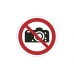 znak zakazu naklejka - zakaz fotografowania - sklep bhp elmetal tablice i naklejki bhp 5