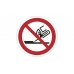znak zakazu naklejka - zakaz używania do szlifowania - sklep bhp elmetal tablice i naklejki bhp 5