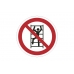 znak zakazu naklejka - zakaz wspinania się - sklep bhp elmetal tablice i naklejki bhp 5