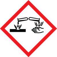 etykieta samoprzylepna ghs05 do oznakowania substancji niebezpiecznych - sklep bhp elmetal znaki etykiety i naklejki 12